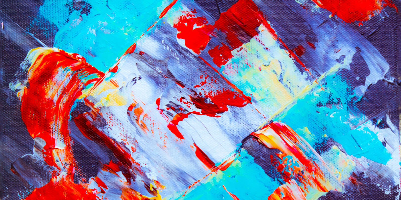 Abstract painting with bright colors
